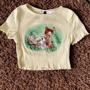 Bambi Crop Top, H&M, Green